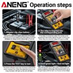 ANENG 12-24V Relay Detector RT01 Digital Universal 4/5 Pins Car Battery Vehicle Detection Digital Display Voltage Battery Tester - Image 3