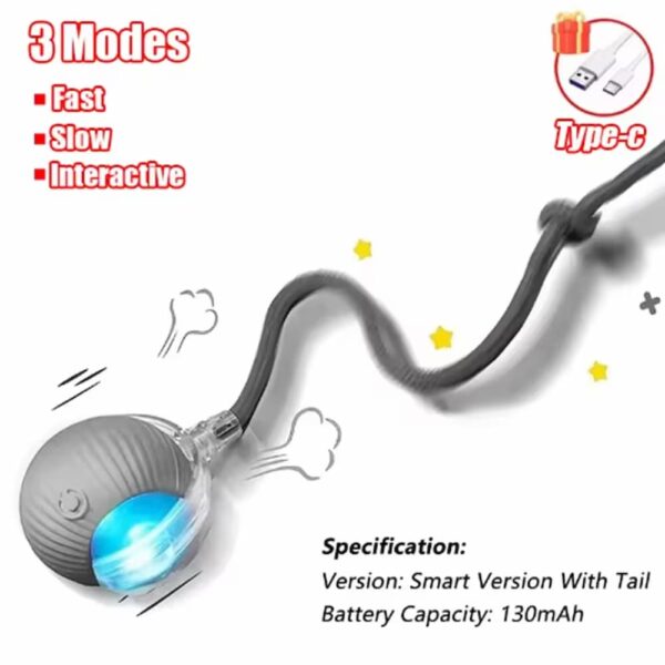 Hot intelligent interactive cat ball long-lasting and durable