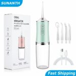Portable Smart Electric Oral Irrigator 4 Jets 3 Modes USB Rechargeable teeth cleaner