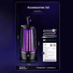 Xiomi UV Mosquito Repellent Lamp USB Charging Portable Mosquito Killer Suitable For Indoor 360°