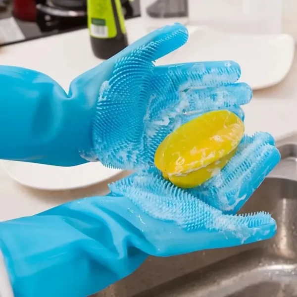 Pet Grooming Cleaning Gloves Dog Cat Bathing Shampoo Glove Scrubber Magic Dishwashing Cleanner Sponge Silicon Hair Removal Glove 9