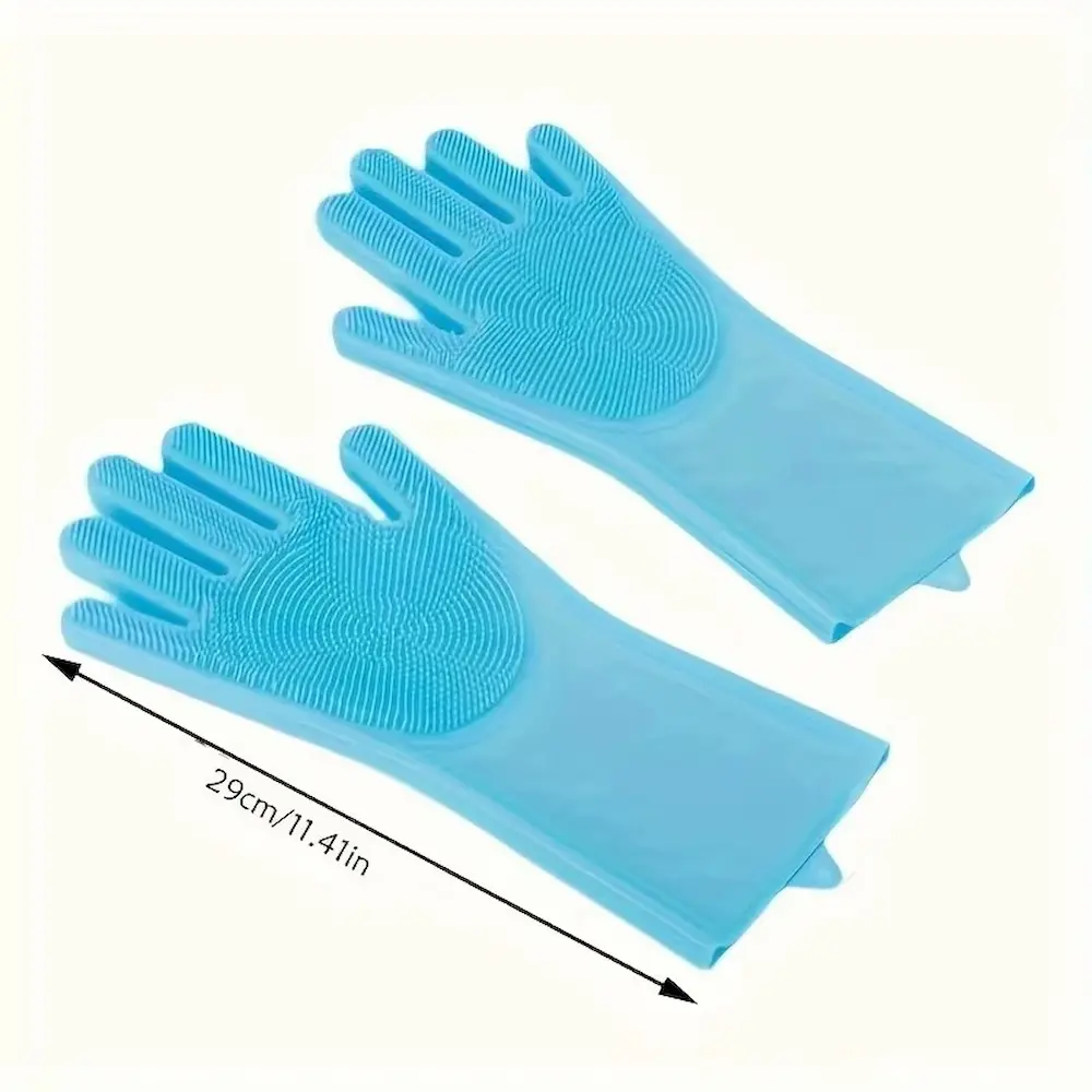Pet Grooming Cleaning Gloves Dog Cat Bathing Shampoo Glove Scrubber Magic Dishwashing Cleanner Sponge Silicon Hair Removal Glove 9