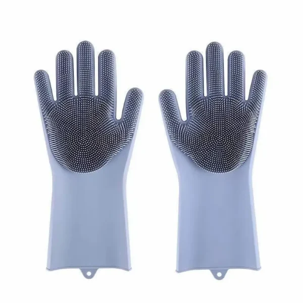 Pet Grooming Cleaning Gloves Dog Cat Bathing Shampoo Glove Scrubber Magic Dishwashing Cleanner Sponge Silicon Hair Removal Glove 9