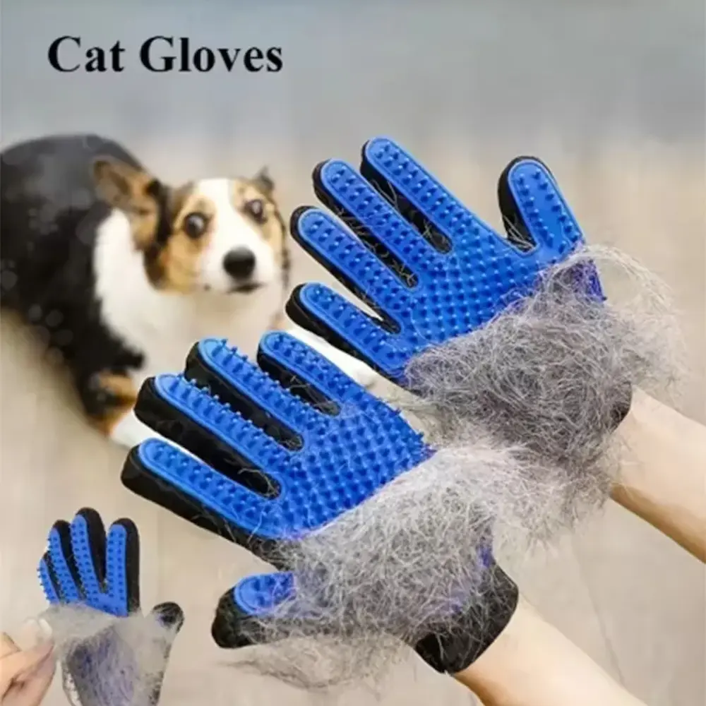 Pet Hair Glove Comb Pet Dog Cat Grooming Cleaning Glove Deshedding Hair remover