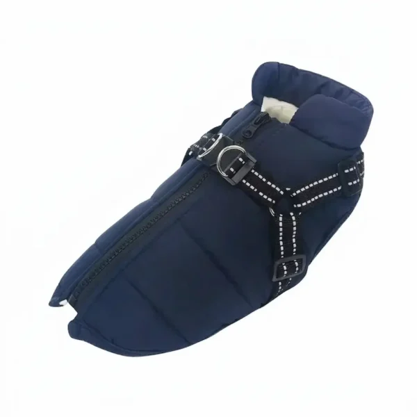 Waterproof Dog Jacket With Harness Winter Warm Dog Clothes