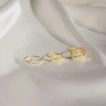 Double Name Ring | Two Name Wrap Ring in Sterling Silver & Gold | Personalized Gift