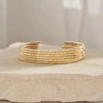 Engraved Affirmation Cuff Bracelet Personalized - Custom Message Jewelry - Personalized Gift for Her