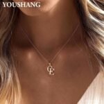Double Initial Necklace – Personalized Couple Letter & Custom Logo Necklace - Image 3