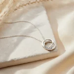 Personalized Mini Two Ring Russian Necklace - Image 5